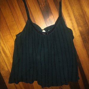 Ecote Blue Cotton Flowy Tank